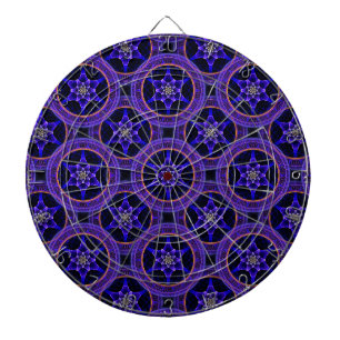 Modern Blommig Boho Elegant Abstrakt Mönster #505 Darttavla