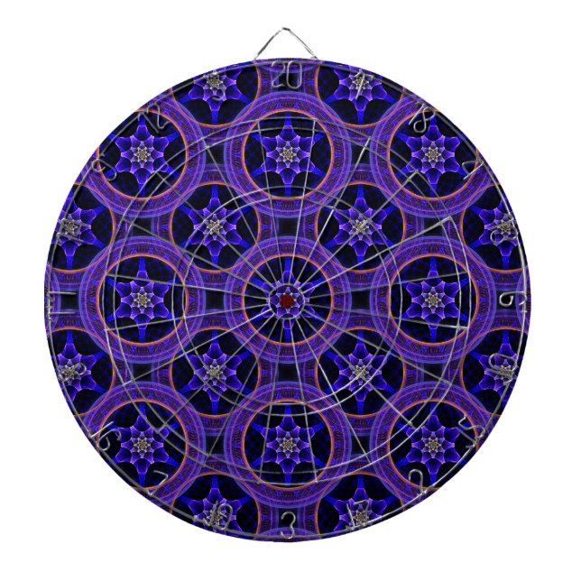 Modern Blommig Boho Elegant Abstrakt Mönster #505 Darttavla (Framsidan)