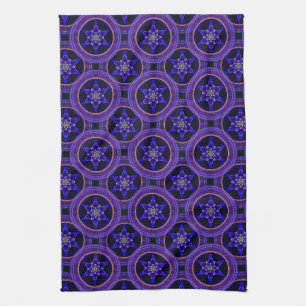 Modern Blommig Boho Elegant Abstrakt Mönster #505 Kökshandduk