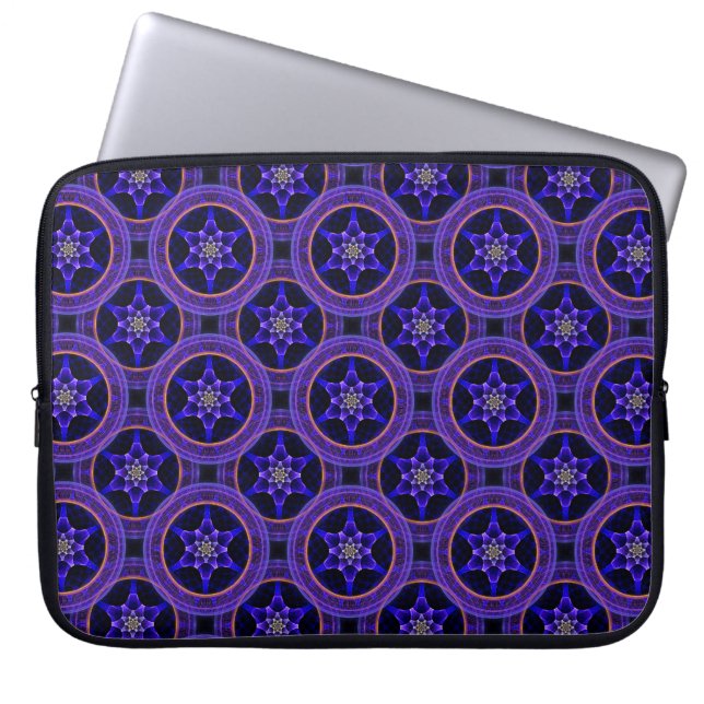 Modern Blommig Boho Elegant Abstrakt Mönster #505 Laptop Fodral (Framsidan)