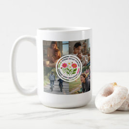 Modern Blommig Multi-Foto Anpassad Mors Dag Kaffemugg