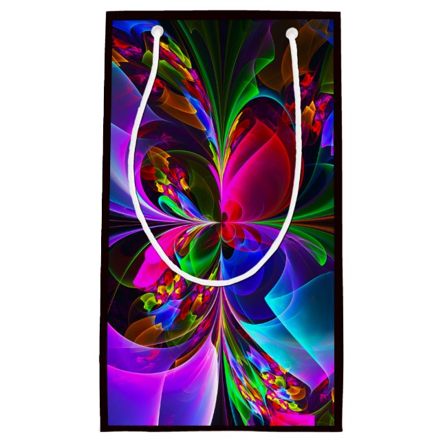 Modern Blommigt Abstrakt Art Red Blue Mönster #12 (Framsidan)