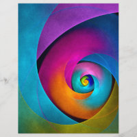 Modern Blommigt Abstrakt Art Rosa Blue Mönster #17