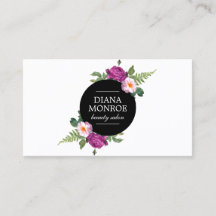 Modern Blommigt-Affärskort för andningsspillning