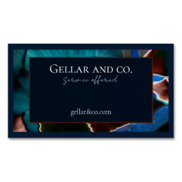 Modern Blommigt Affärskort Magnet