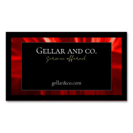 Modern Blommigt Affärskort Magnet