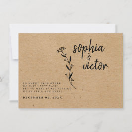 Modern Blommigt ändrar datummeddelande