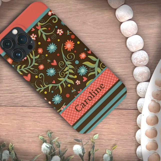 Modern Blommigt anpassad Namn Girly-inspiration (Skapare uppladdad)