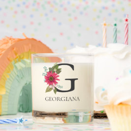 Modern Blommigt Anpassade Monogrammed