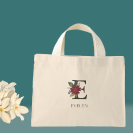 Modern Blommigt Anpassade Monogrammed Mini Tygkasse