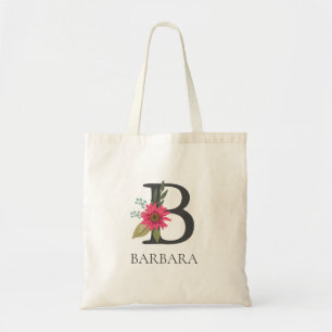 Modern Blommigt Anpassade Monogrammed Tygkasse