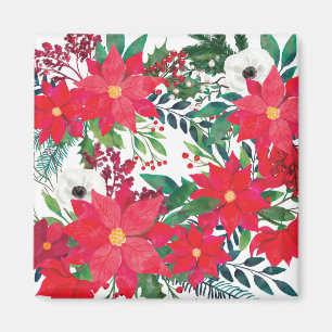 Modern Blommigt Art Magnet