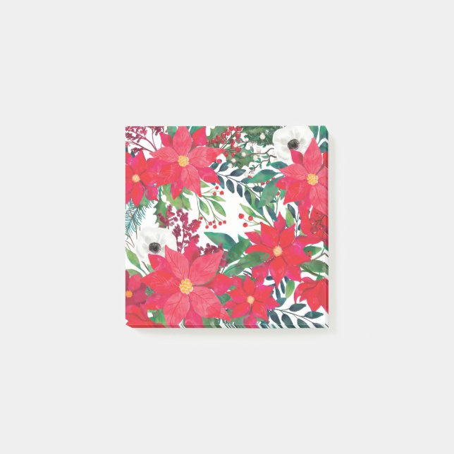 Modern Blommigt Art Post-it Block (Framsida)