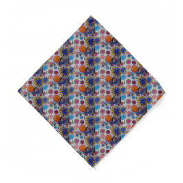 Modern Blommigt Bandana