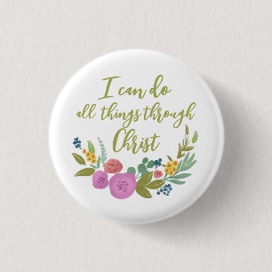Modern Blommigt bible verse Philippians 4:13-knapp Knapp