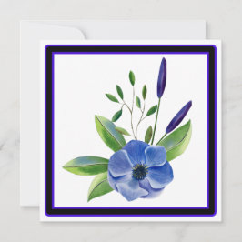 MODERN BLOMMIGT, BLANKINSID, KVARKORT INBJUDNINGAR