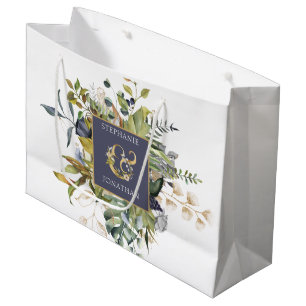 Modern Blommigt  Blått och Grönt med Ampersand Brö