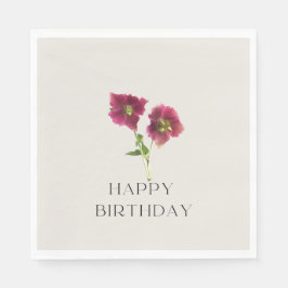 Modern Blommigt blomma Pappersservett