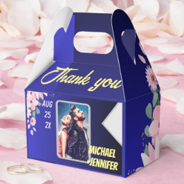 Modern Blommigt Blue Heaven Anpassningsbar Photo B Presentaskar