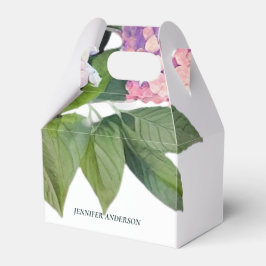 Modern Blommigt Boho Calligraphy Bröllop Tack Presentaskar