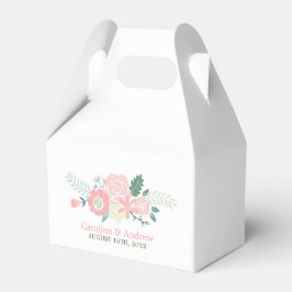 Modern Blommigt Bröllop Presentaskar