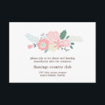 Modern Blommigt-bröllopskort Tilläggskort<br><div class="desc">Mottagningskort i personligt bröllp innehåller en illustration av elegantens blommigt. Perfekt för sommar eller vår bröllop. Besök vår butik för att hitta matchande produkter och mer möhippa,  kontorsmaterial och tjänster.</div>