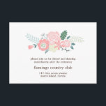 Modern Blommigt-bröllopskort Tilläggskort<br><div class="desc">Mottagningskort i personligt bröllp innehåller en illustration av elegantens blommigt. Perfekt för sommar eller vår bröllop. Besök vår butik för att hitta matchande produkter och mer möhippa,  kontorsmaterial och tjänster.</div>