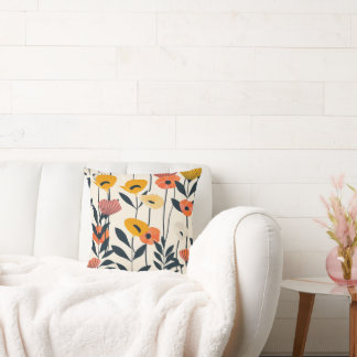 Modern Blommigt Cushion Kudde