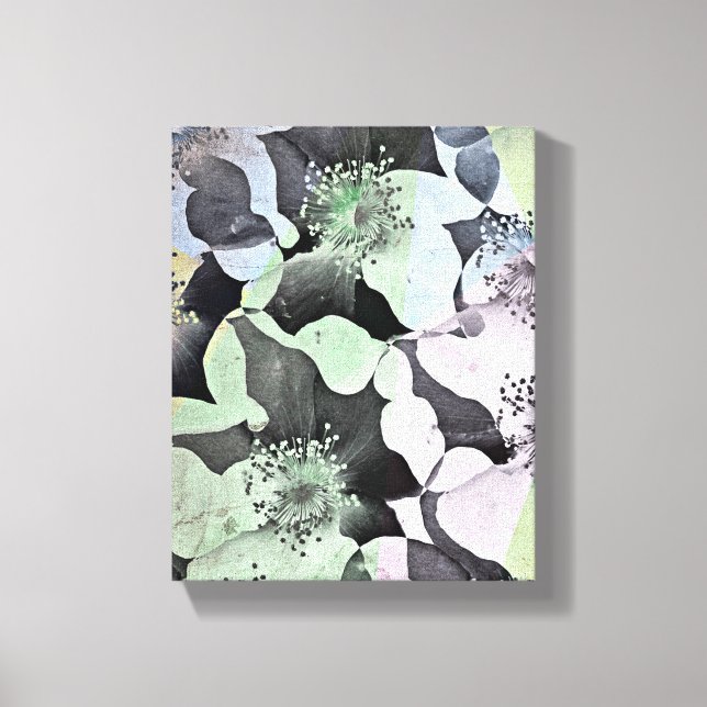 Modern blommigt-design canvastryck (Framsida)