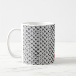 Modern blommigt-design kaffemugg
