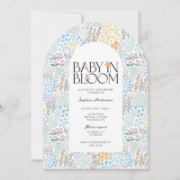 Modern Blommigt färglöst Baby i babyskor i blomman