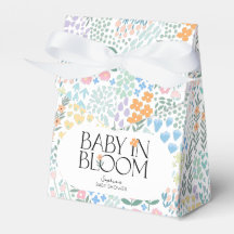 Modern Blommigt färglöst Baby i babyskor i blomman