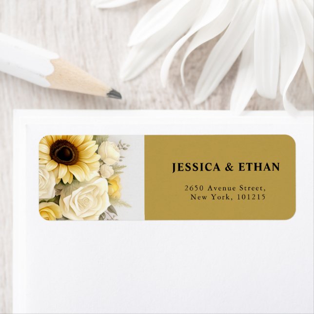 modern Blommigt för Eucalyptus vild Botaniska Bröl Returadress Etikett (Insitu)