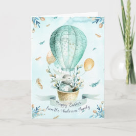 Modern Blommigt Glad påsk Önskemål Boho Hälsning Helgkort