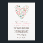 Modern Blommigt Heart Bröllop Inbjudningar<br><div class="desc">Modern och snyggt bröllopsinbjudan perfekt för vår eller sommar-bröllop är ett vackert exempel på blommigtens hjärta. Besök vår butik om du vill ha fler alternativ för färg och matchande produkter.</div>