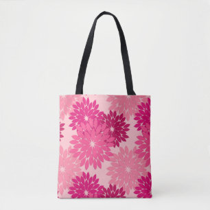 Modern Blommigt Kimono-utskrift, korallisk Rosa Tygkasse