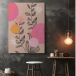 Modern blommigt-konst för trendig i hemmet poster<br><div class="desc">Den moderna blommigten av trendigets konstnärliga väggutskrift poster. Blommor, cirklar, abstrakter, färg (gult rosa beige) för detta konstnärliga blommigt hem poster. Tillbehör till dekokonsten hemma. Erbjud den till kvinnor, vänner, fruar, flickor, unga vuxnor, lärare, för födelsedagsdag, julklappar, nytt hem, kontor. Blommigten contemporary av trendig är en som är färglös att...</div>