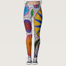 Modern Blommigt Leggings
