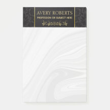 Modern Blommigt Luxury Black guld-damaskklass