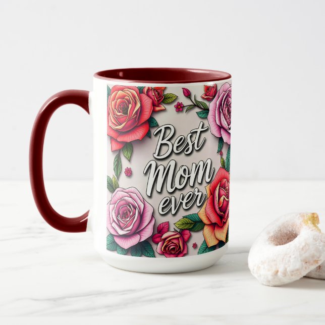 Modern Blommigt - lyxgifts samling Mugg (Med munk)