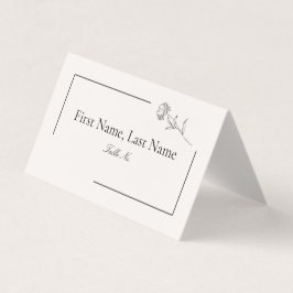 Modern Blommigt-mappade Bord-kort Kort