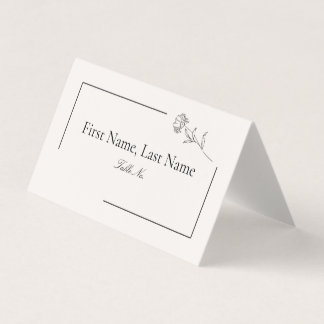 Modern Blommigt-mappade Bord-kort Kort