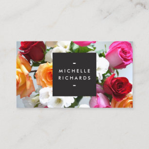MODERN BLOMMIGT MOTIF for EVENT PLANNERS m.m. Visitkort