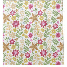 Modern Blommigt Multifärgad, sommarblommor