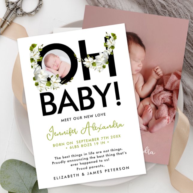 Modern Blommigt om könsneutrala förhållanden i Nyf Inbjudningar (Skapare uppladdad)