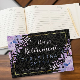 Modern Blommigt Pastel Watercolor Pension Party Gästböcker