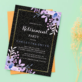 Modern Blommigt Pastel Watercolor Pension Party Inbjudningar