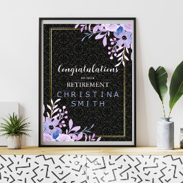 Modern Blommigt Pastel Watercolor Pension Party Poster