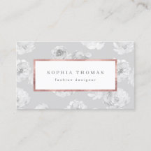 Modern blommigt ro guld professionell men