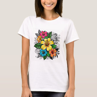 Modern Blommigt Skriv ut kvinnornas recept | Flera T Shirt